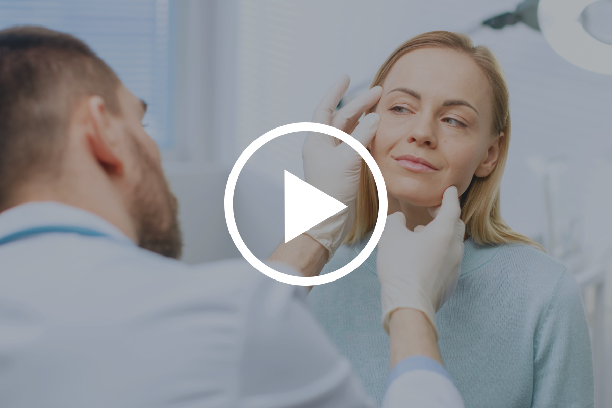 doctor conducting facelift consultation on patient